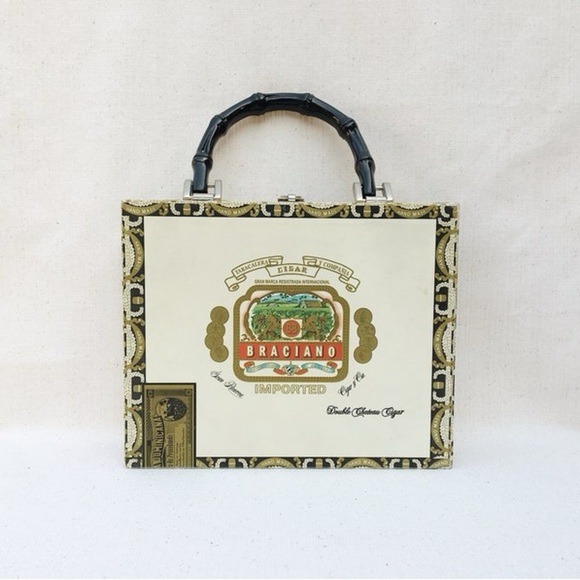 Vermouth Bianco Art Deco Cigar Box Purse - Picture 6 of 16